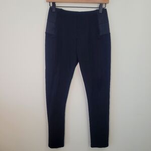 Pink Lily Women's‎ If I Fall Black Leggings Small Ponte Pants